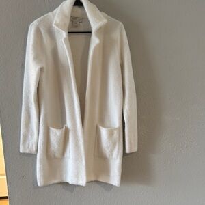 Max Studio Soft White Open-Front Cardigan